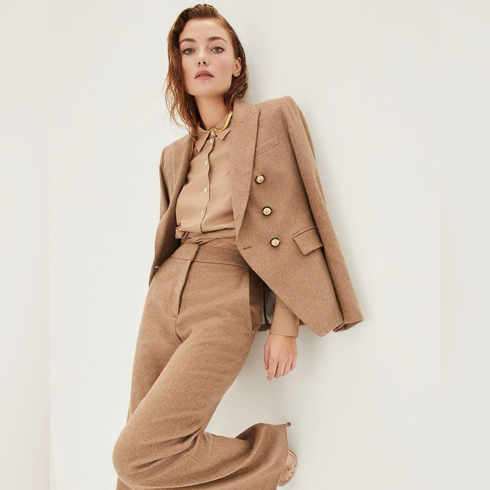 Veronica Beard Tan Blazer and Pants Set